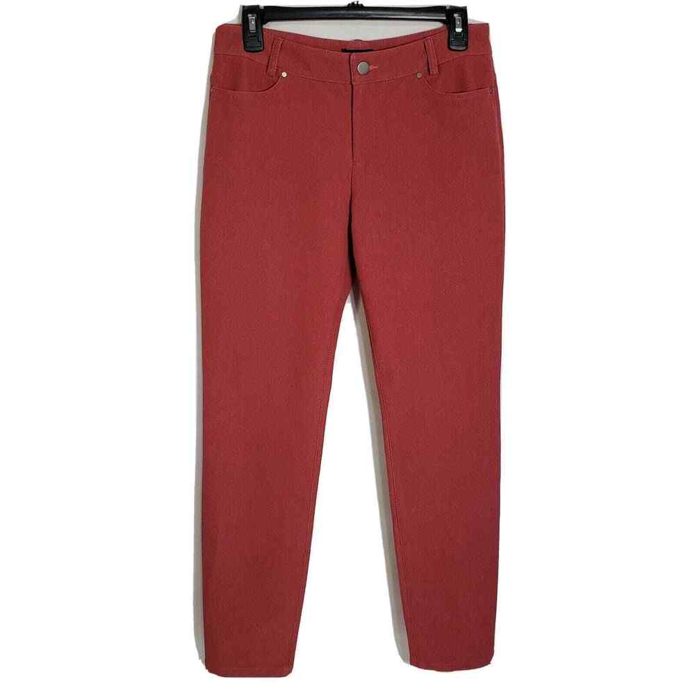 Worth New York Women’s Jeans Size 2 Tapered Leg Denim Mid Rise Red Brick